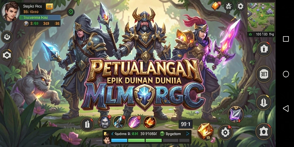 Tampilan gameplay 9ET yang seru dan menantang dalam dunia MMORPG.