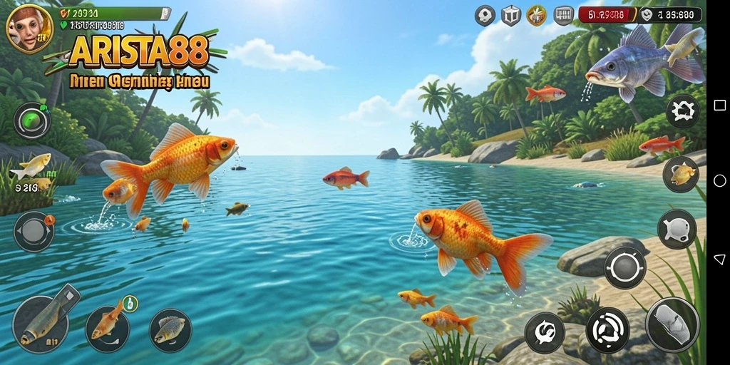 Tampilan menarik dari gameplay ARISTA88 yang menggambarkan pengalaman memancing.