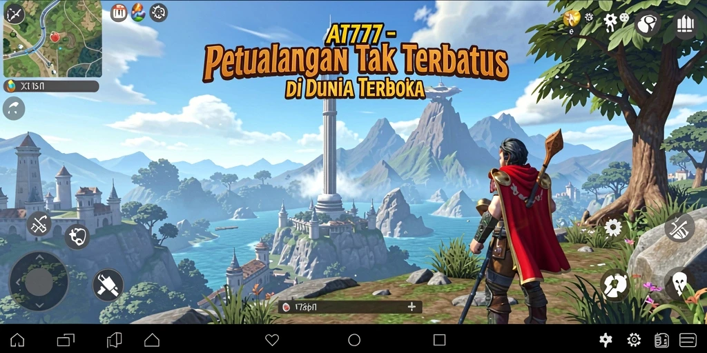 Tampilan gameplay Open World yang menakjubkan dan interaktif.