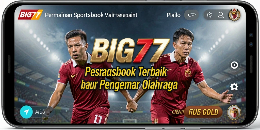 Screenshot utama BIG77 menampilkan permainan taruhan olahraga yang interaktif.