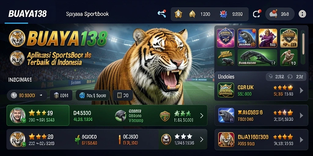 Gameplay di BUAYA138 dengan berbagai pilihan taruhan olahraga.