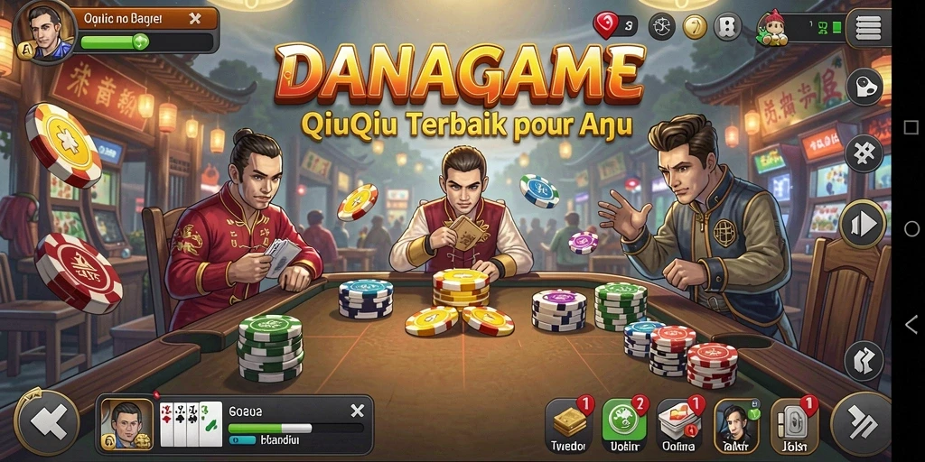 Gameplay QiuQiu yang seru dan menantang di DANAGAME.