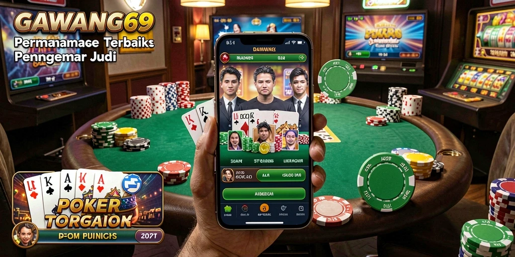 Tampilan dinamis gameplay poker di GAWANG69.