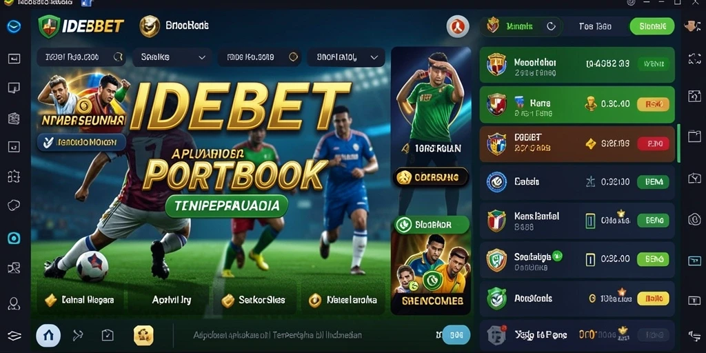 Tampilan gameplay taruhan olahraga di aplikasi IDEBET.