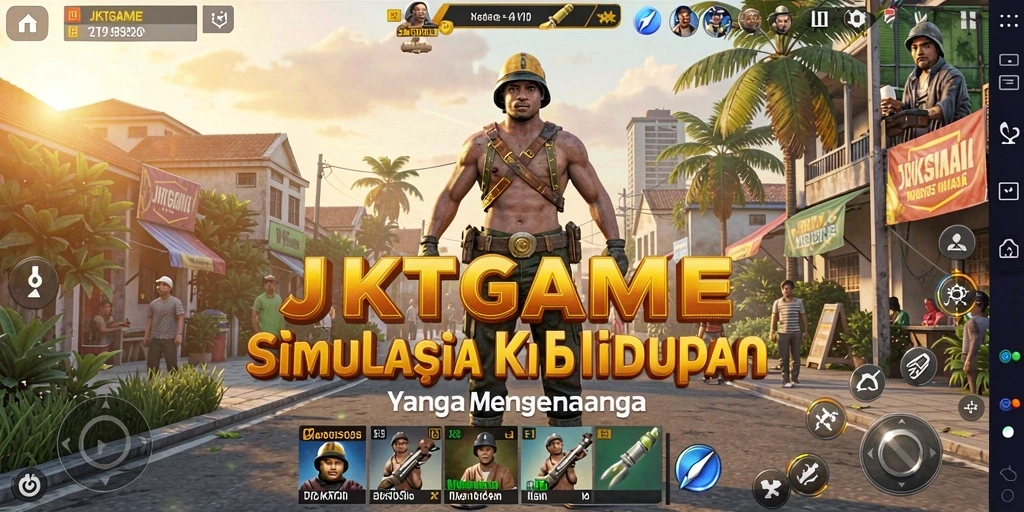 Tampilan gameplay simulasi yang seru dan menarik dari JKTGAME.