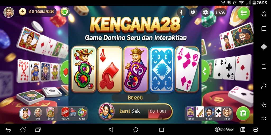 Screenshot gameplay KENCANA28 menampilkan aksi seru permainan Domino.