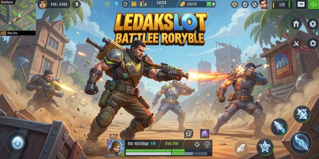 Tangkapan layar menunjukkan aksi seru dalam pertarungan Battle Royale.