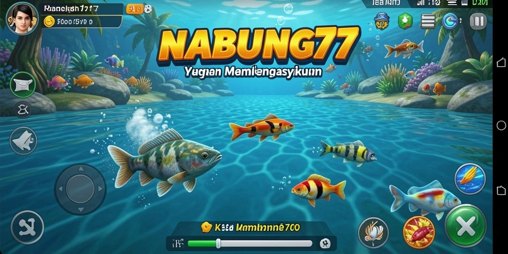 Tangkapan ikan yang besar di NABUNG77 dengan latar belakang indah.