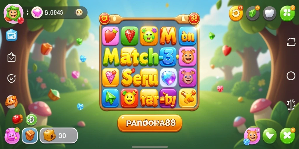 Tampilan gameplay PANDORA88 yang penuh warna dan menarik.