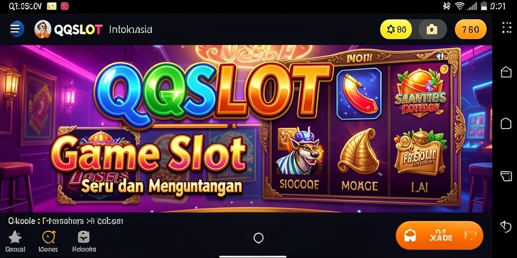 Tampilan gameplay QQSLOT yang seru dan menantang.