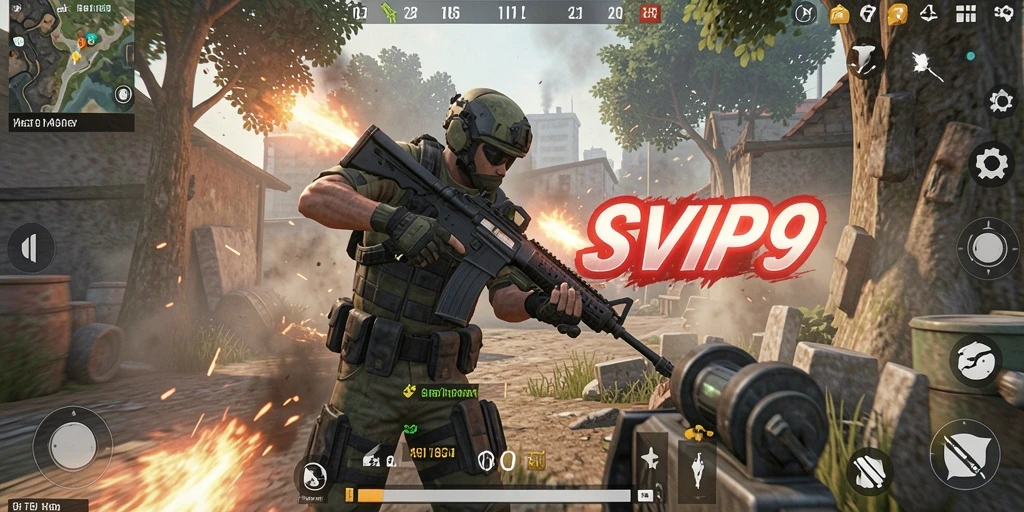 Screenshot dari gameplay menegangkan di SVIP9.