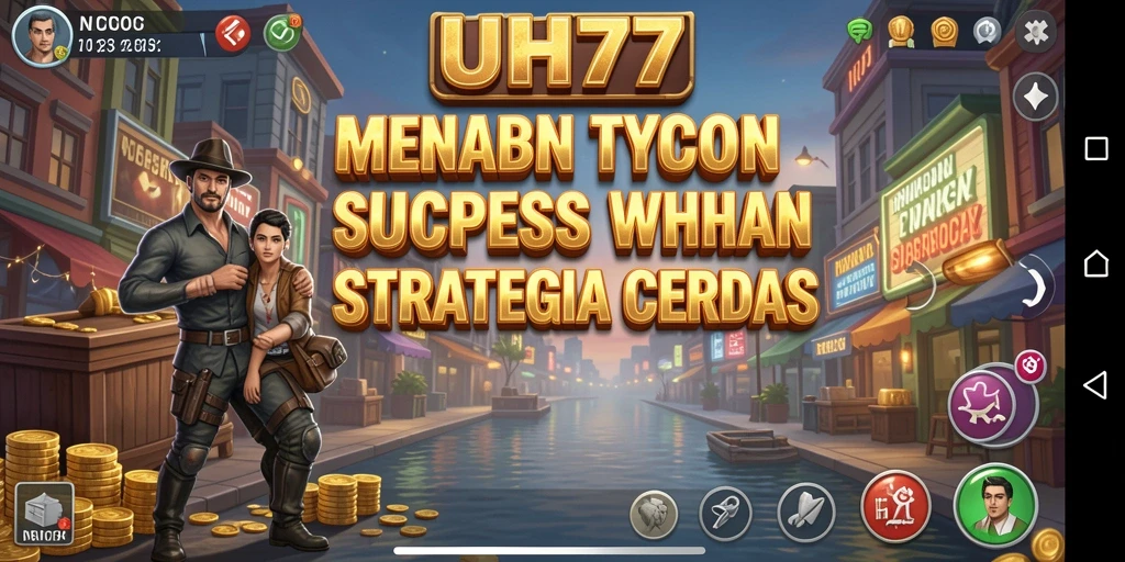 Screenshot UH77 menunjukkan strategi Tycoon yang seru dan menarik.