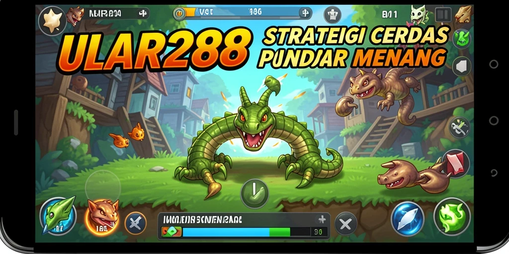 Screenshot gameplay ULAR288 menampilkan aksi strategi yang menegangkan.